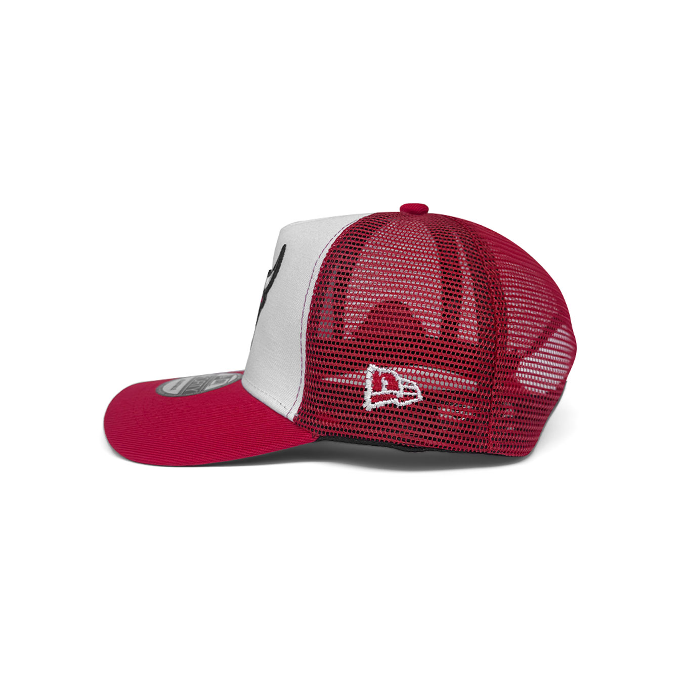 NEW ERA 9FORTY A FRAME CHICAGO BULLS TEAM COLOUR BLOCK RED - Image 2