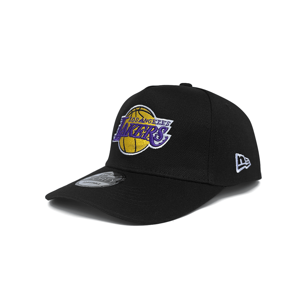 NEW ERA 9FORTY A-FRAME LOS ANGELES LAKERS NBA PATCH BLACK