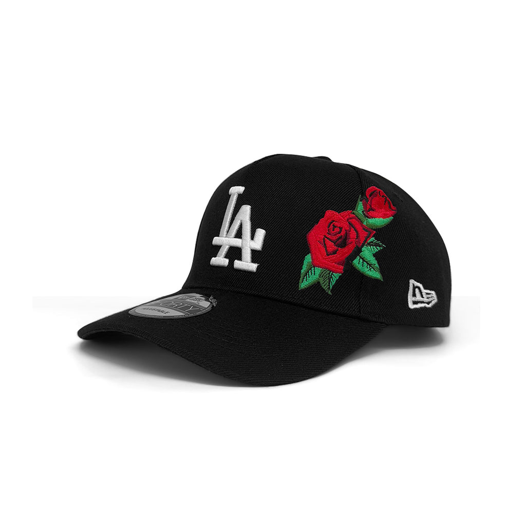 NEW ERA 9FORTY A-FRAME LOS ANGELES DODGERS ROSES BLACK