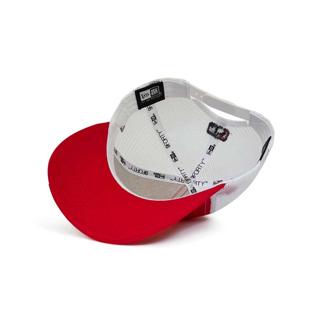 NEW ERA 9FORTY A-FRAME LOS ANGELES DODGERS CLEAN RED TRUCKER