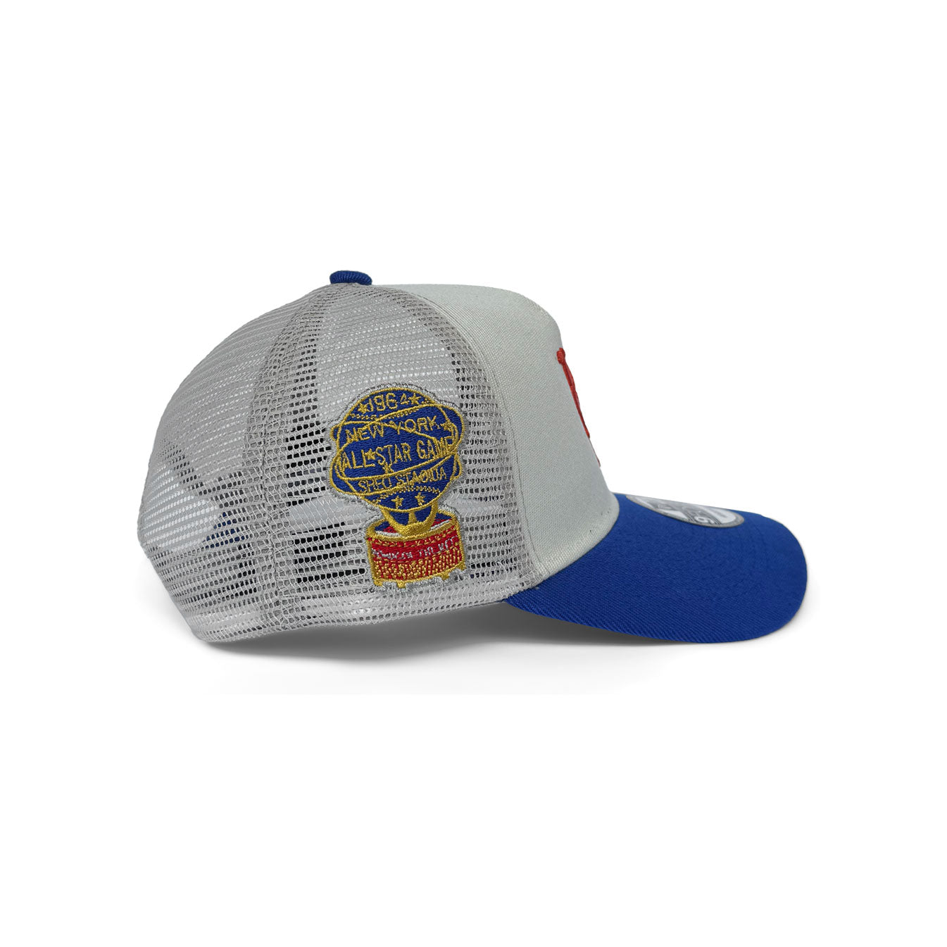 NEW ERA 9FORTY A-FRAME NEW YORK METS ALL STAR GAME 1964 CHROME THROWBACK TRUCKER