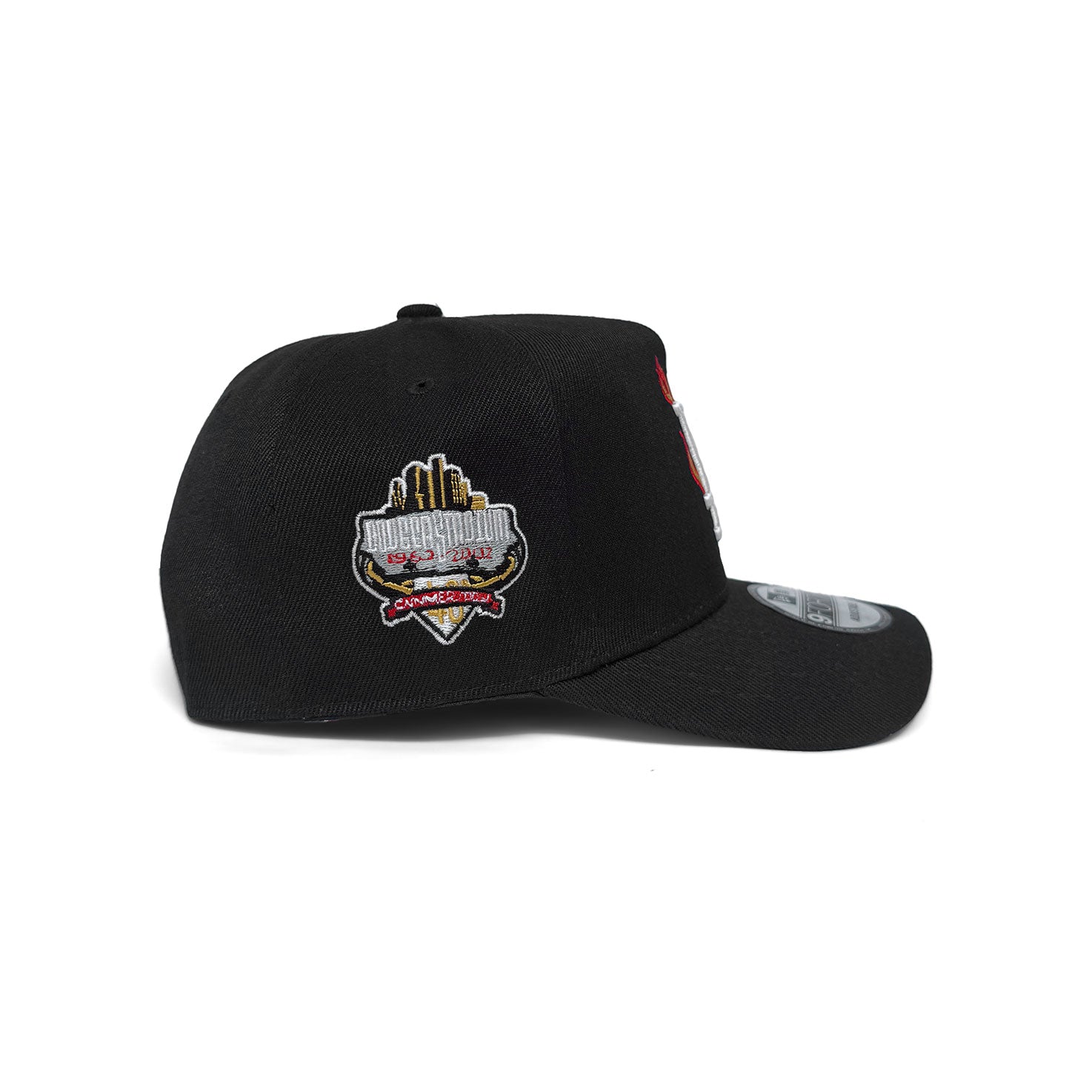 NEW ERA 9FORTY A-FRAME LOS ANGELES DODGERS 40TH STADIUM ANNIVERSARY BLACK FIRE EDITION
