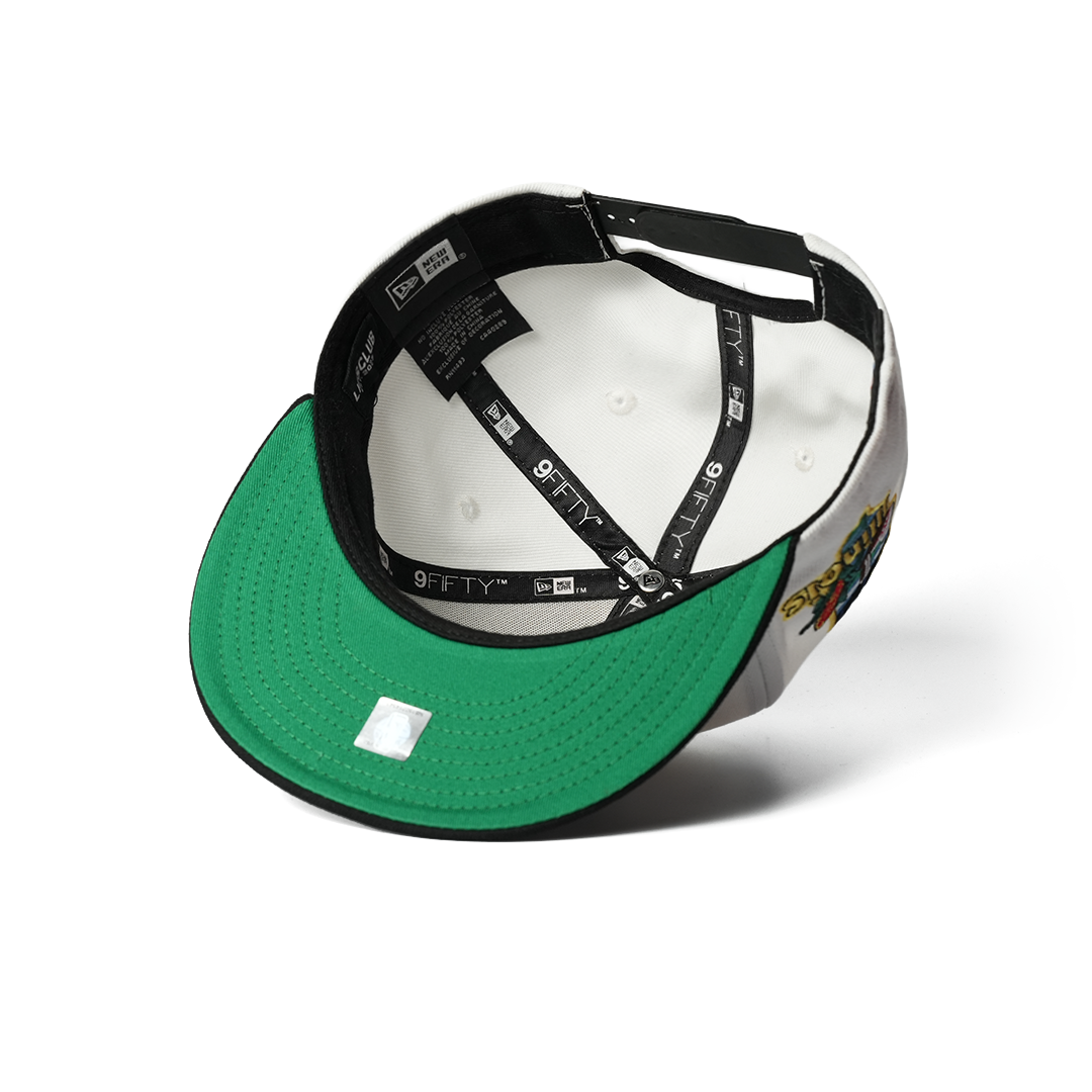NEW ERA 9FIFTY CHICAGO BULLS CHROME BLACK LOCALIZED STATE