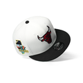 NEW ERA 9FIFTY CHICAGO BULLS CHROME BLACK LOCALIZED STATE