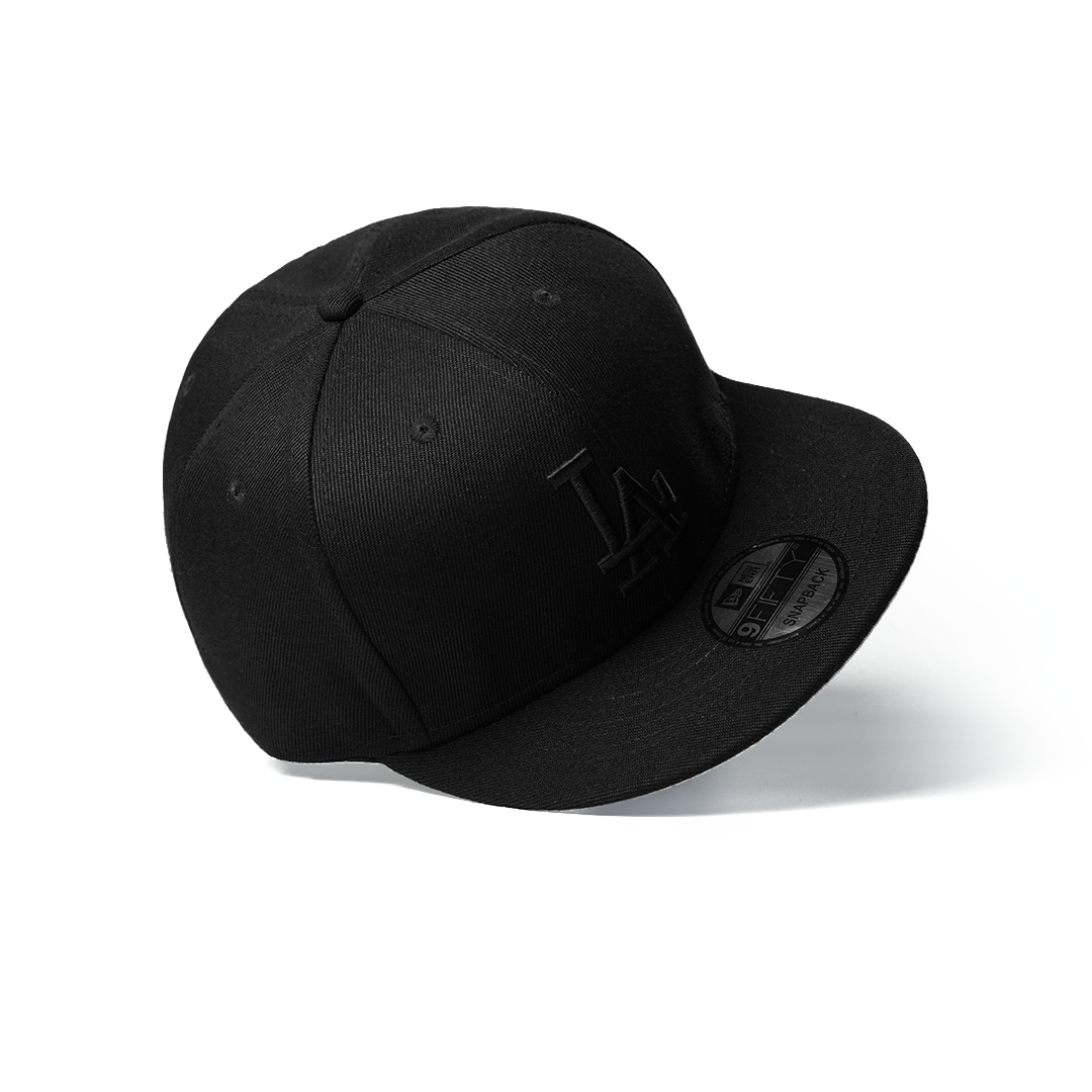NEW ERA 9FIFTY LOS ANGELES DODGERS BASIC BLACK ON BLACK