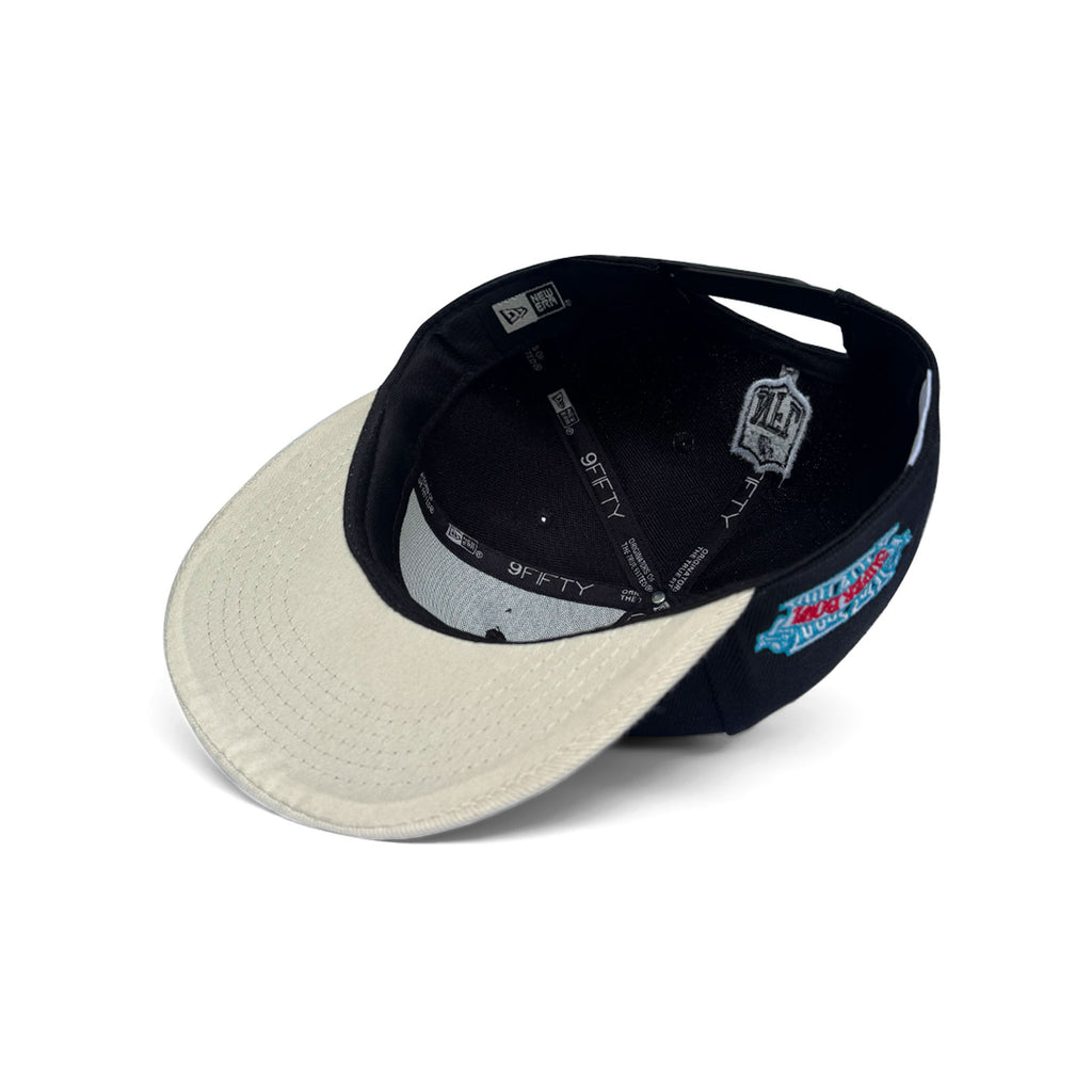 NEW ERA 9FIFTY LAS VEGAS RAIDERS BLACK/SILVER SUPER BOWL XVIII LETTERMAN