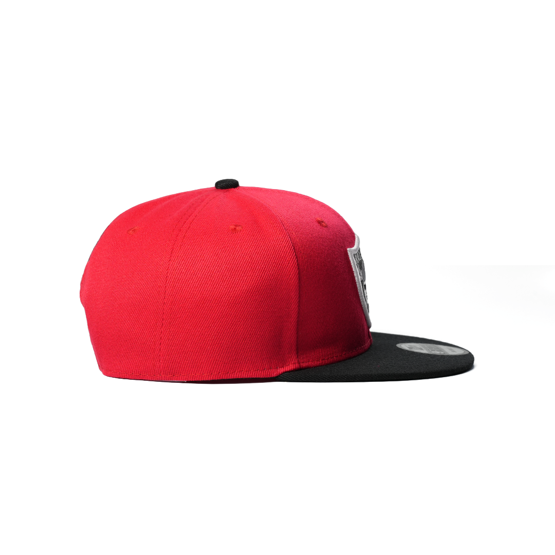 NEW ERA 9FIFTY LAS VEGAS RAIDERS SCARLET RED BLACK TWO TONE