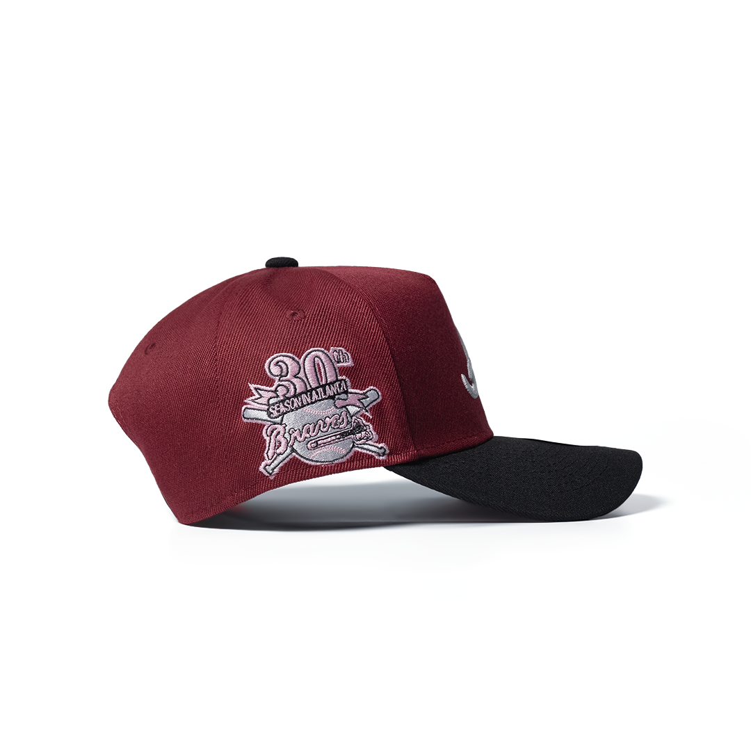 NEW ERA 9FORTY A-FRAME MLB ATLANTA BRAVES 30TH ANNIVERSARY TWO TONE / PINK