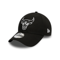NEW ERA 9FORTY CHICAGO BULLS BLACK ESSENTIAL OUTLINE