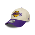 NEW ERA 9FORTY LOS ANGELES LAKERS NBA COLOUR BLOCK CREAM