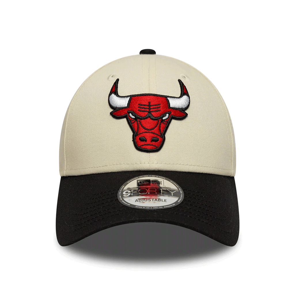 NEW ERA 9FORTY CHICAGO BULLS NBA COLOUR BLOCK CREAM
