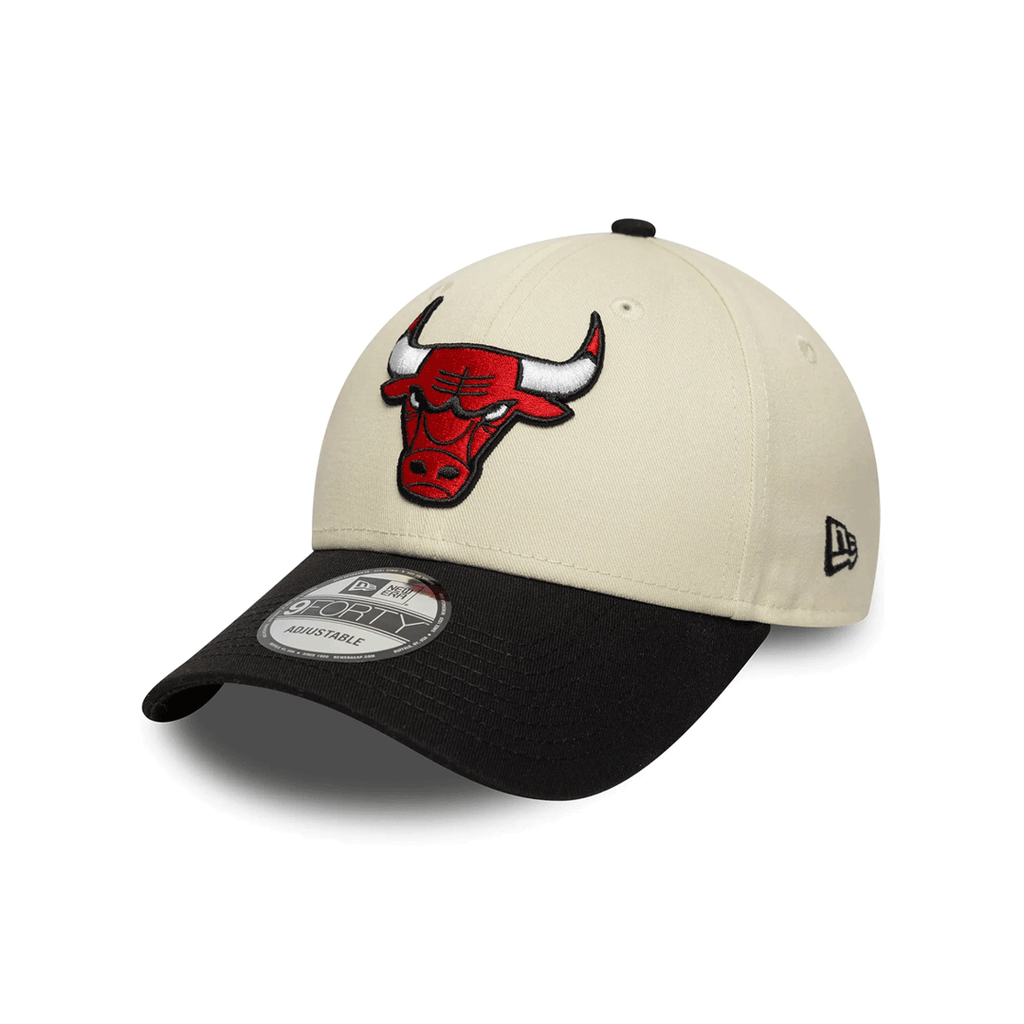 NEW ERA 9FORTY CHICAGO BULLS NBA COLOUR BLOCK CREAM