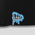 BLUE GLITTER DRIP PIN