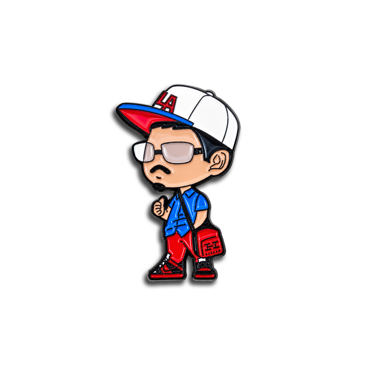 STREET BOY BLUE/RED PIN