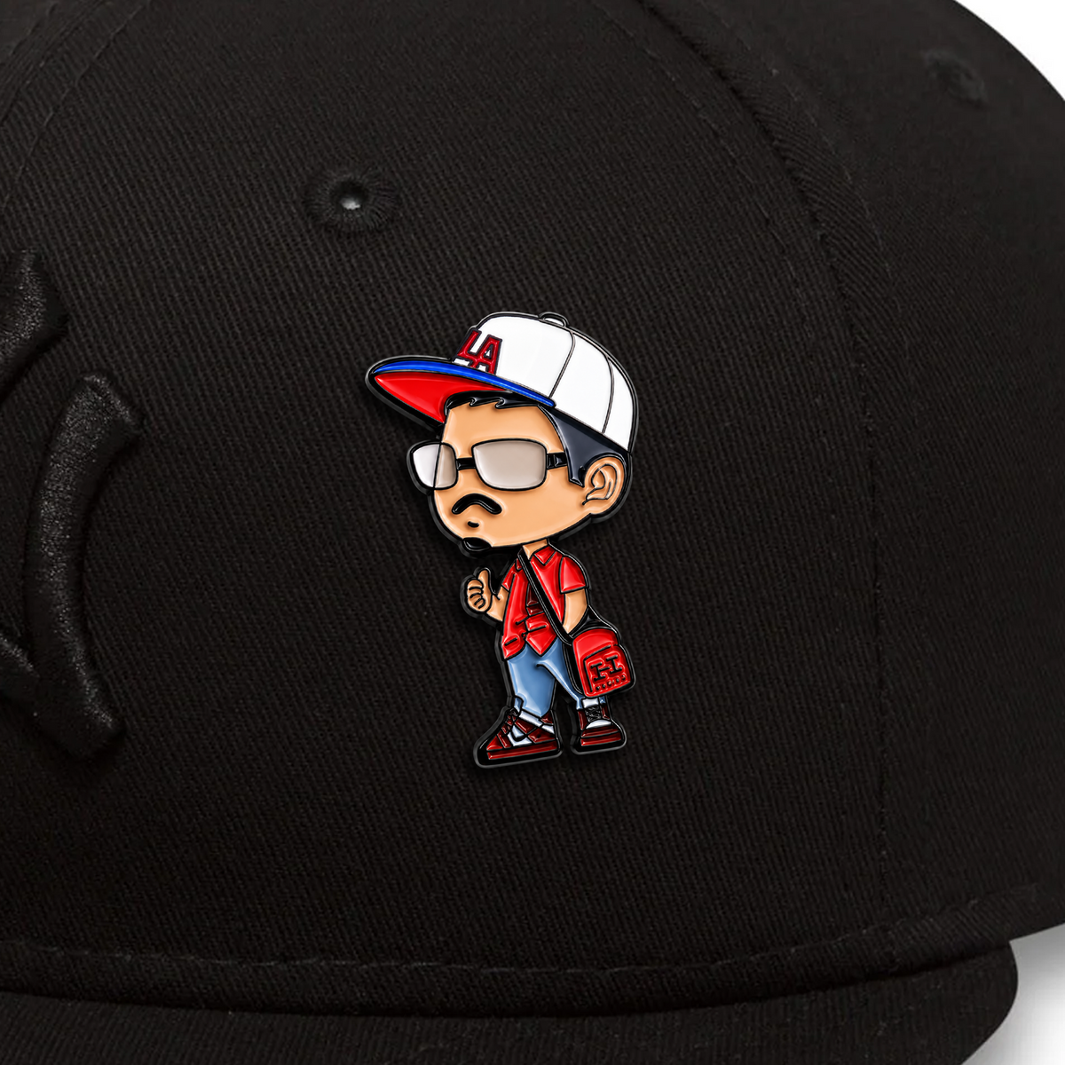 STREET BOY RED/BLUE PIN