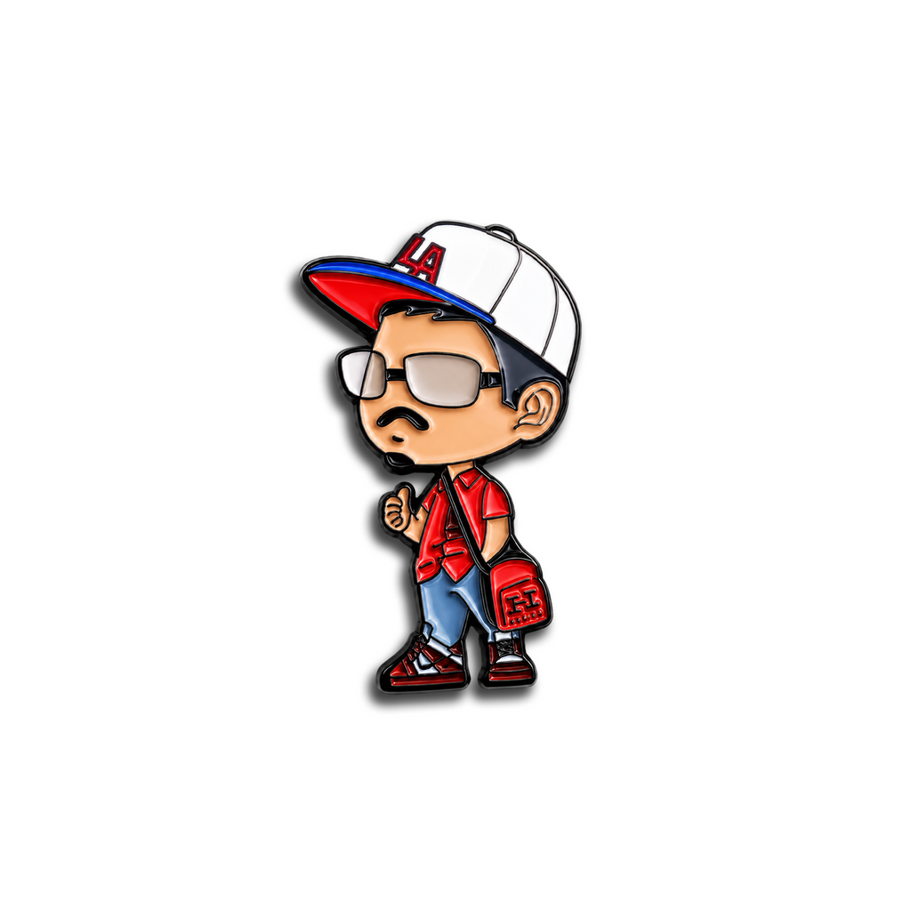 STREET BOY RED/BLUE PIN