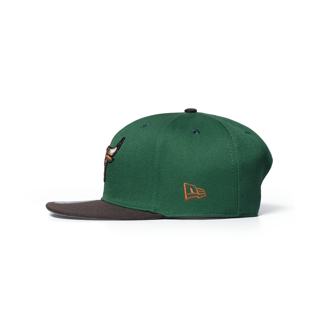 NEW ERA 9FIFTY CHICAGO BULLS 6 X CHAMPS GREEN TWO TONE EDITION