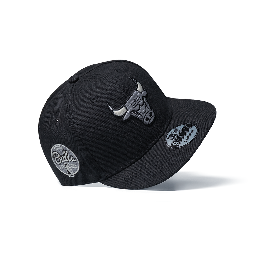 NEW ERA 9FIFTY CHICAGO BULLS METALLIC BLACK PRIME EDITION