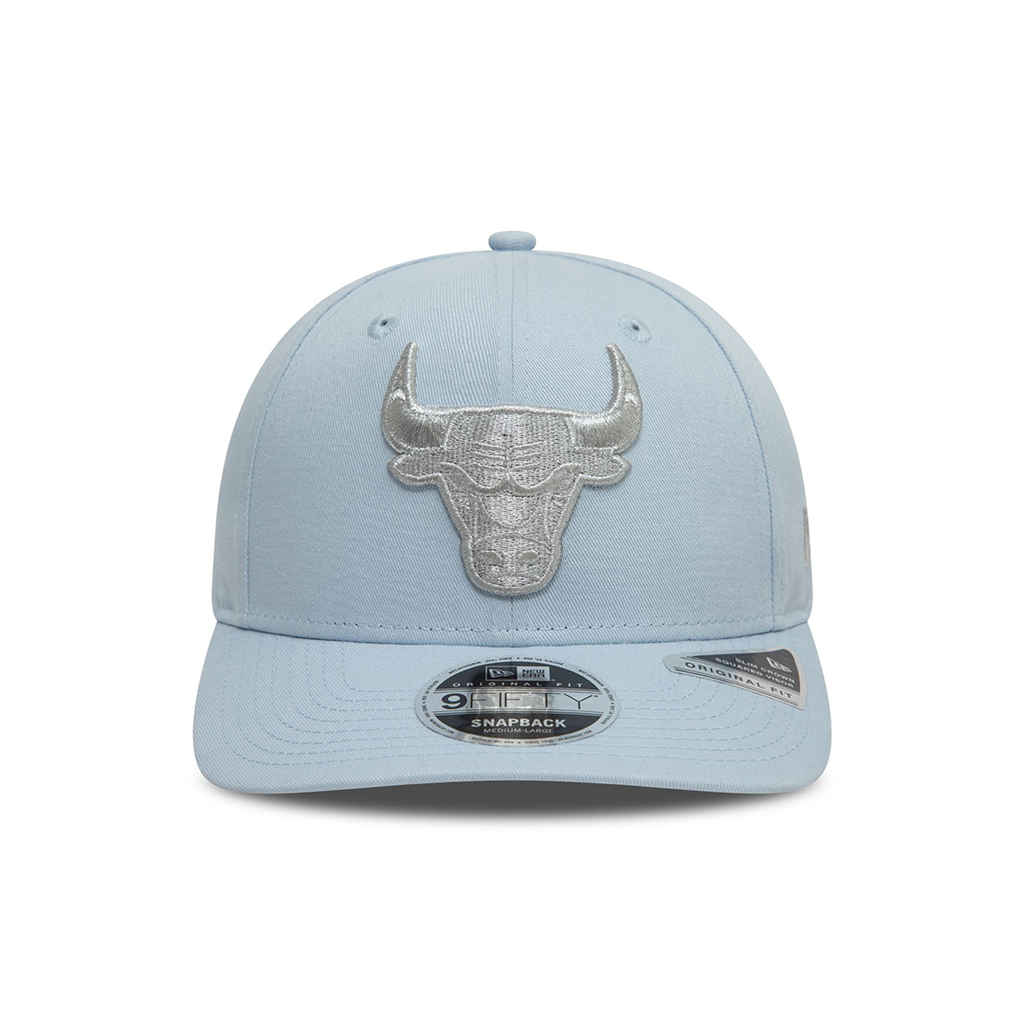 NEW ERA 9FIFTY CHICAGO BULLS METALLIC SKY BLUE ORIGINAL FIT