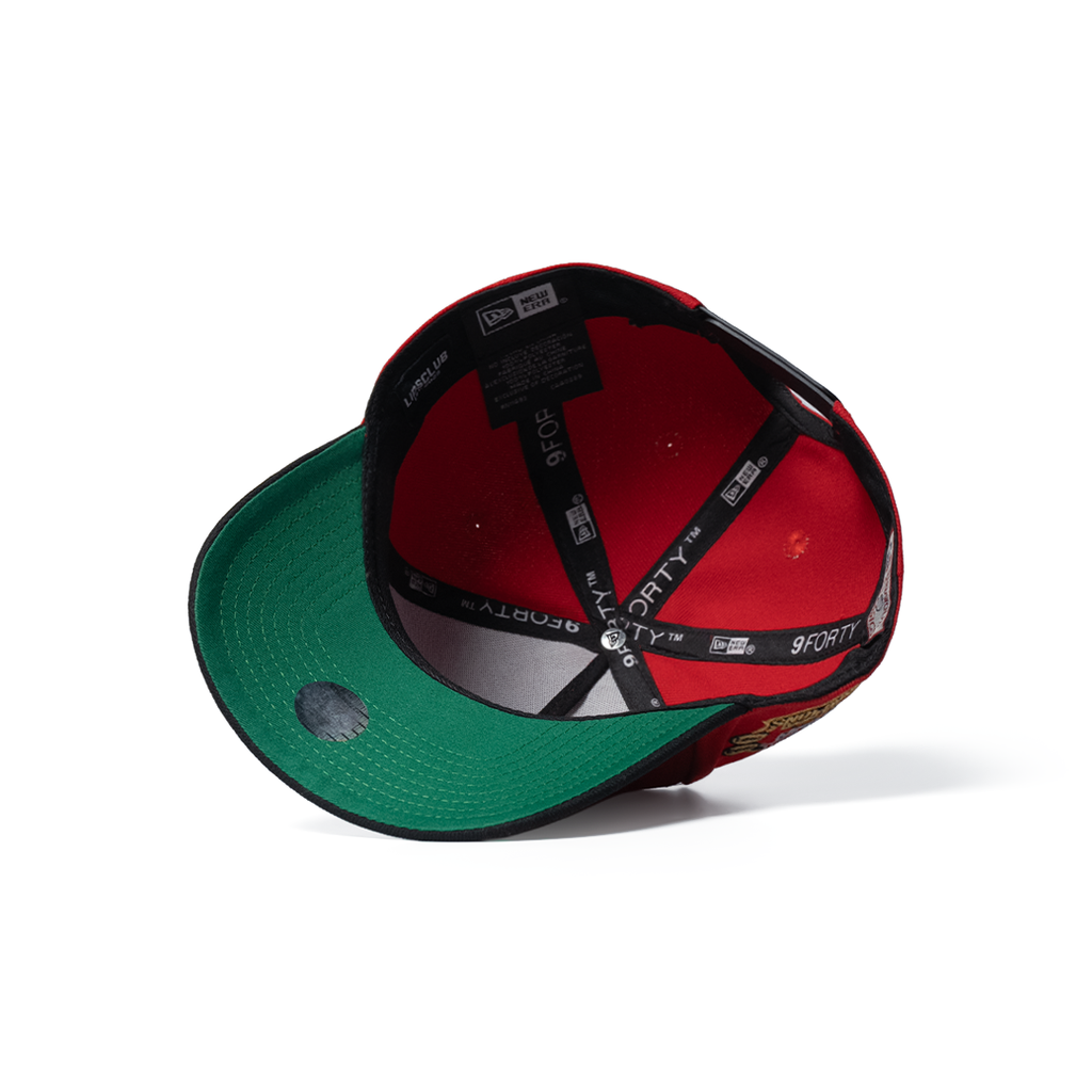 NEW ERA 9FORTY A-FRAME CHICAGO BULLS NBA CHAMPIONS 1996 SCARLET TWO TONE EDITION