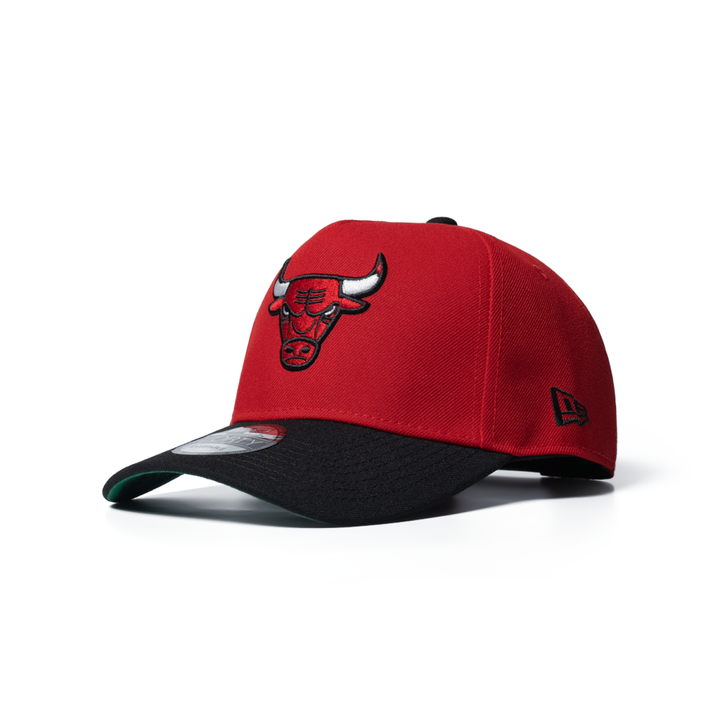 NEW ERA 9FORTY A-FRAME CHICAGO BULLS NBA CHAMPIONS 1996 SCARLET TWO TONE EDITION