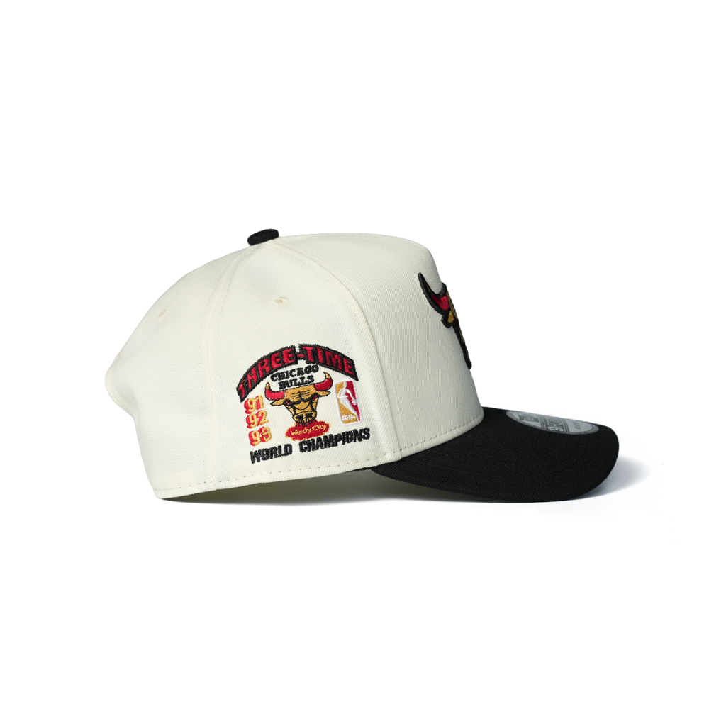 NEW ERA 9FORTY A-FRAME CHICAGO BULLS 3X CHAMPS CHROME TWO TONE EDITION