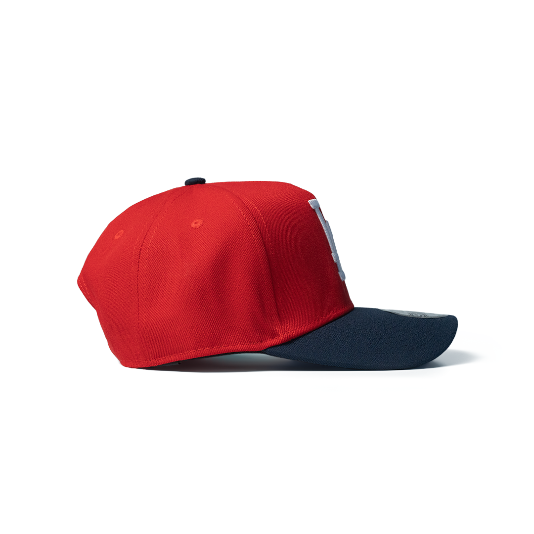 NEW ERA 9FORTY A-FRAME LOS ANGELES DODGERS RED/NAVY TWO TONE