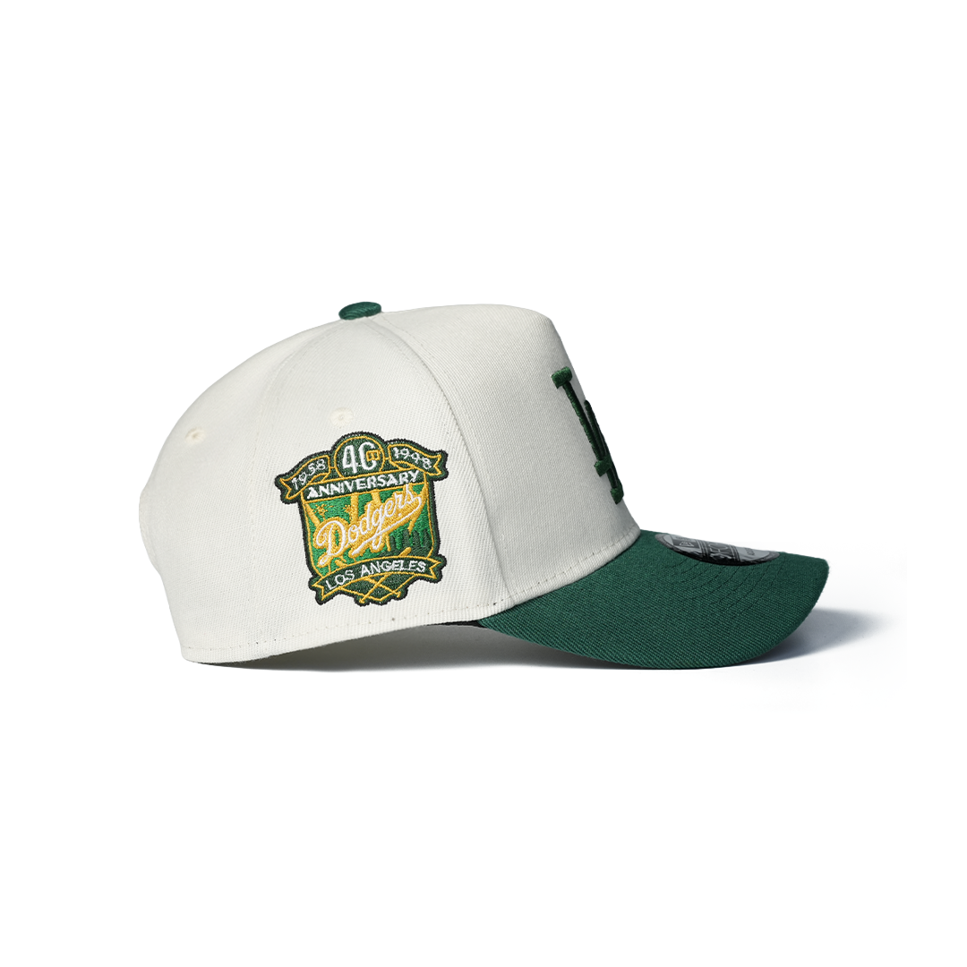 NEW ERA 9FORTY A-FRAME LOS ANGELES DODGERS 40TH ANNIVERSARY CHROME GREEN TWO TONE EDITION