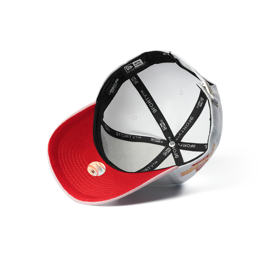 NEW ERA EXCLUSIVE 9forty LOS ANGELES DODGERS CHROME/ SOFT PINK  ROSES