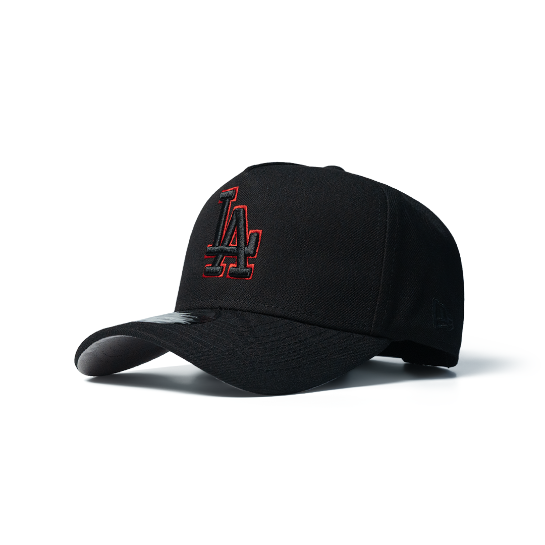 NEW ERA LOS 9FORTY A-FRAME ANGELES DODGERS 'EASY BLACK AND SCARLET'