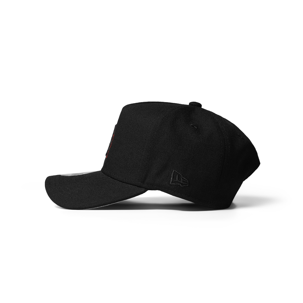 NEW ERA LOS 9FORTY A-FRAME ANGELES DODGERS 'EASY BLACK AND SCARLET'