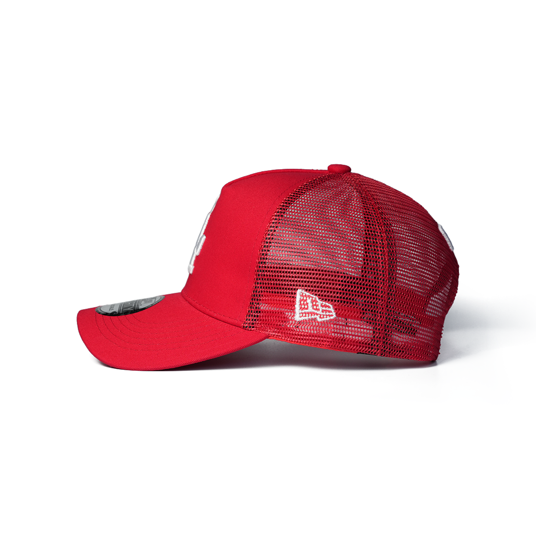 NEW ERA 9FORTY A-FRAME LOS ANGELES DODGERS RED CLASSIC TRUCKER