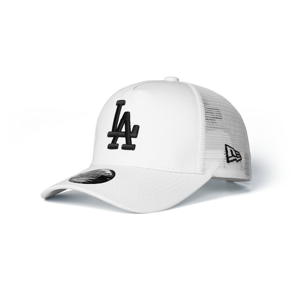 NEW ERA 9FORTY A-FRAME LOS ANGELES DODGERS HOME FIELD WHITE TRUCKER