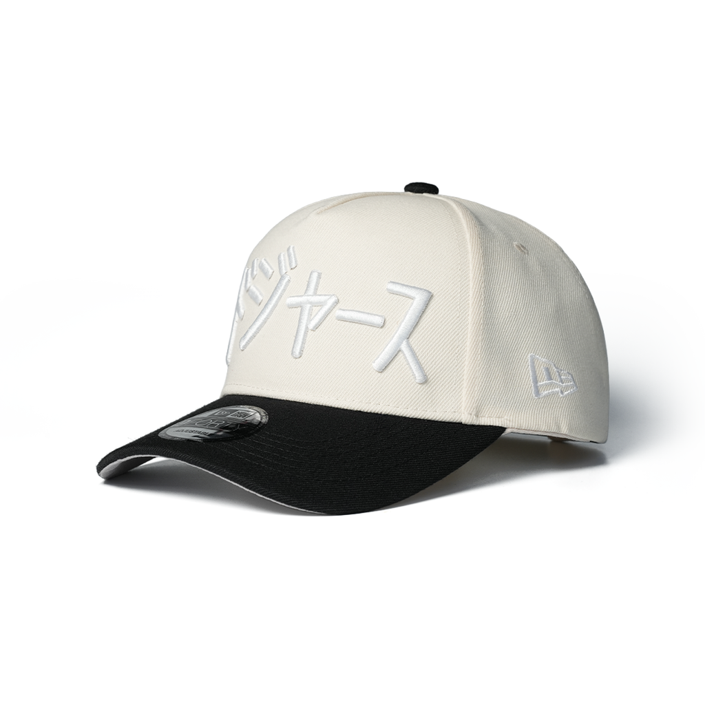 NEW ERA 9FORTY A-FRAME LOS ANGELES DODGERS JAPAN CHROME CEMENT TWO TONE EDITION