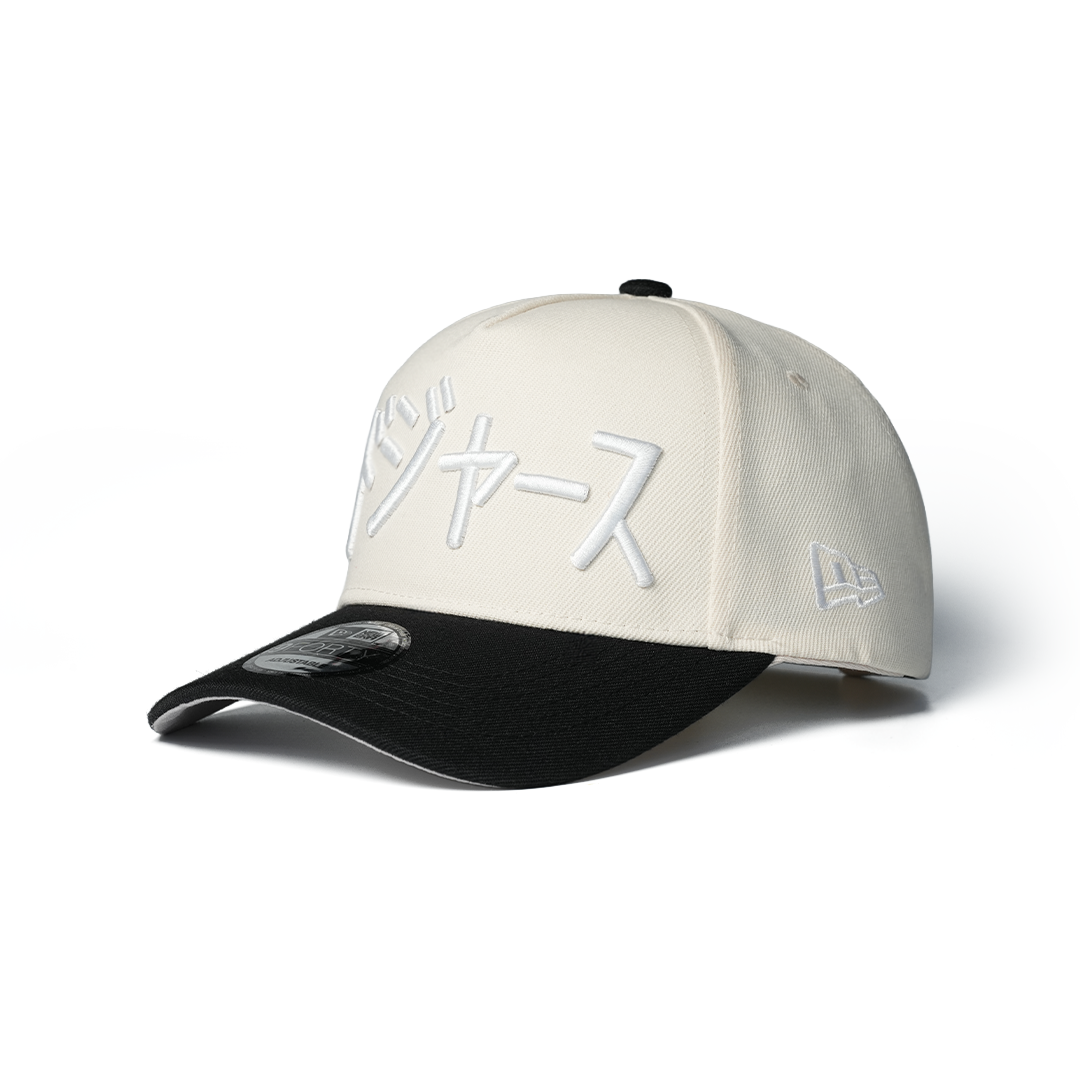 NEW ERA 9FORTY A-FRAME LOS ANGELES DODGERS JAPAN CHROME CEMENT TWO TONE EDITION