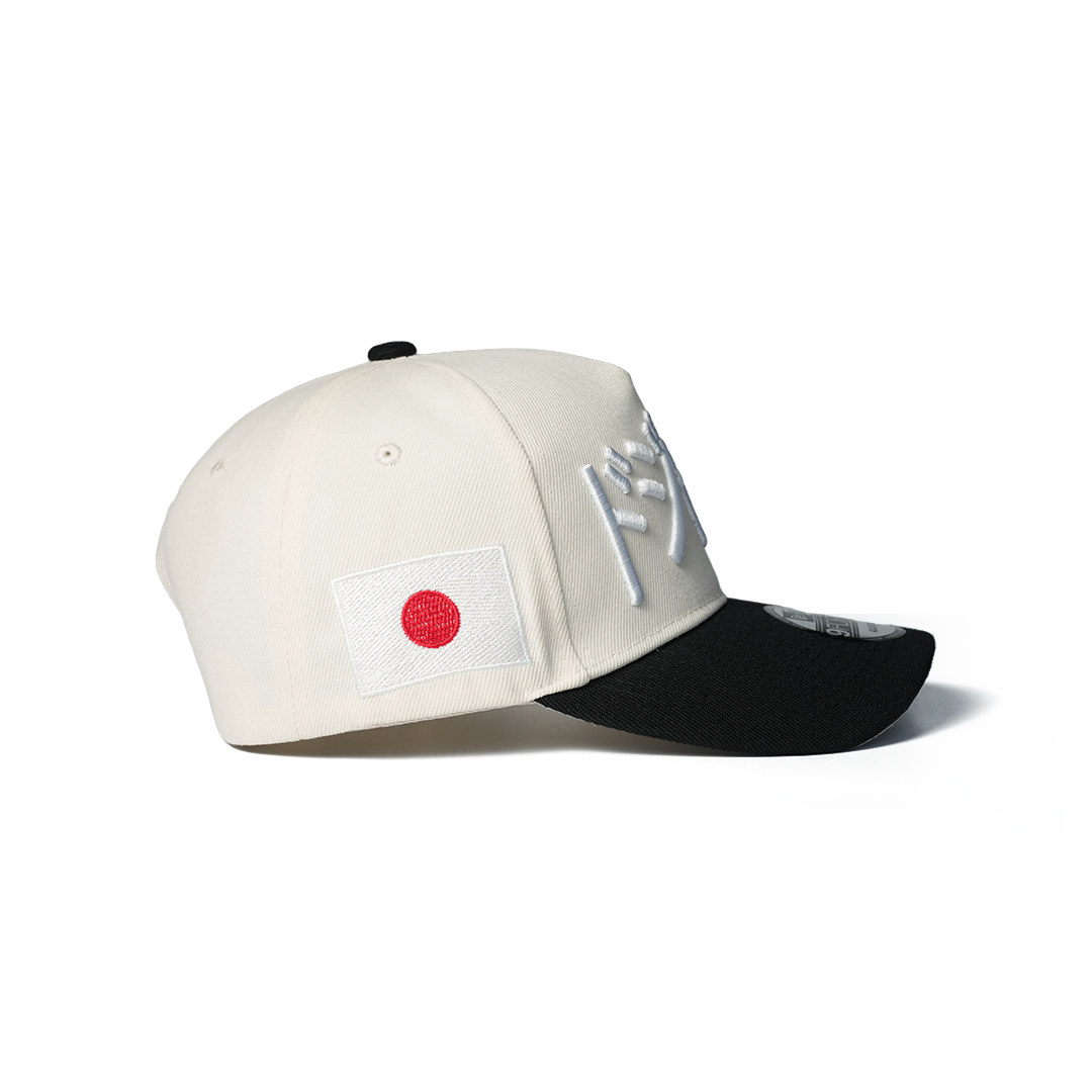 NEW ERA 9FORTY A-FRAME LOS ANGELES DODGERS JAPAN CHROME CEMENT TWO TONE EDITION