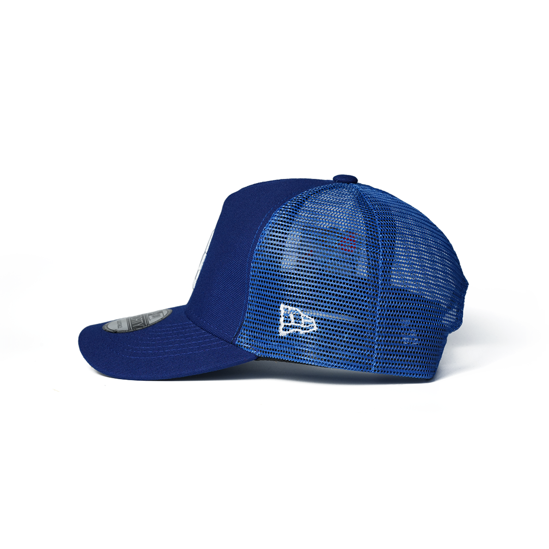 NEW ERA 9FORTY A-FRAME LOS ANGELES DODGERS 60TH ANNIVERSARY ROYAL TRUCKER EDITION TRUCKER