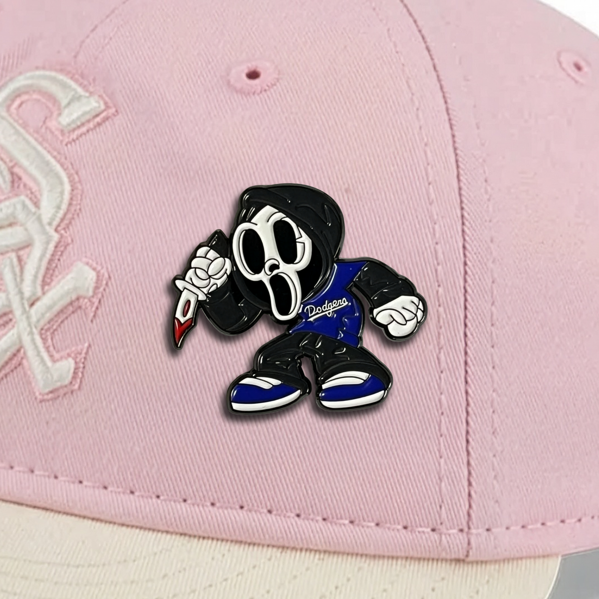 DODGERS GHOSTFACE PIN