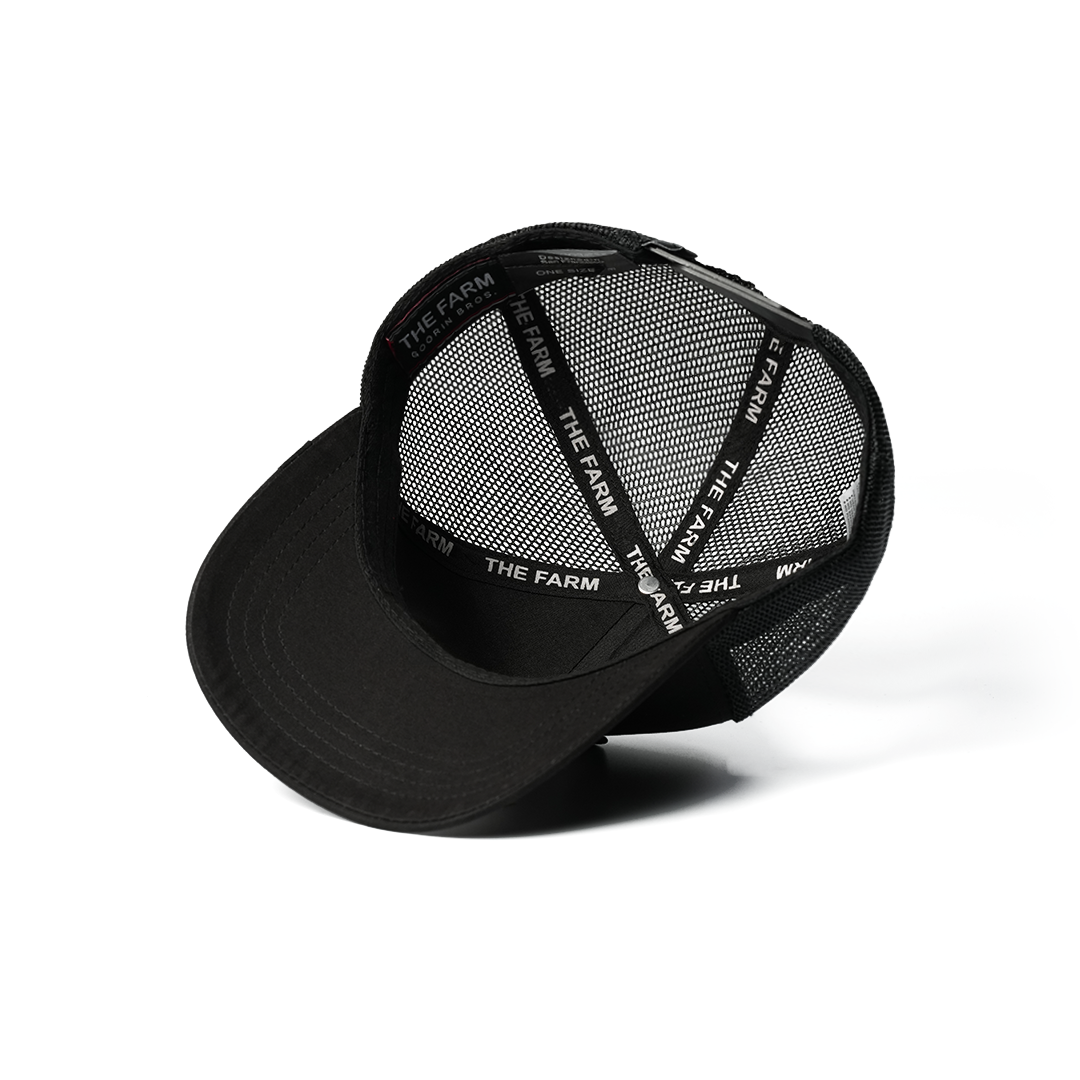 GOORIN BROS GRIZZLY BLACK TRUCKER