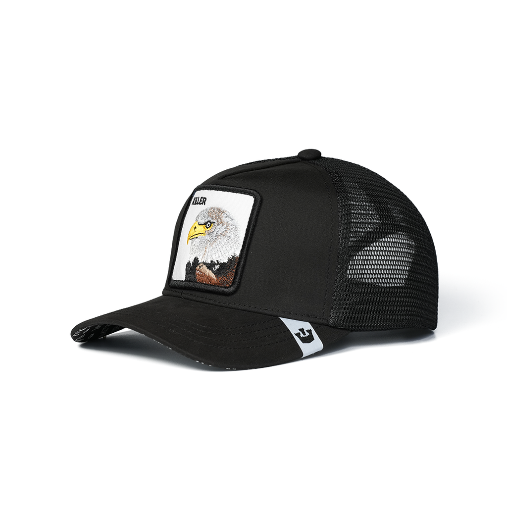 GOORIN BROS KILLER EAGLE BLACK TRUCKER