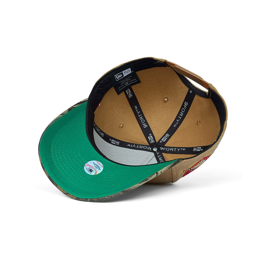 NEW ERA 9FORTY A-FRAME LOS ANGELES DODGERS 50TH ANNIVERSARY CAMEL REALTREE EDITION