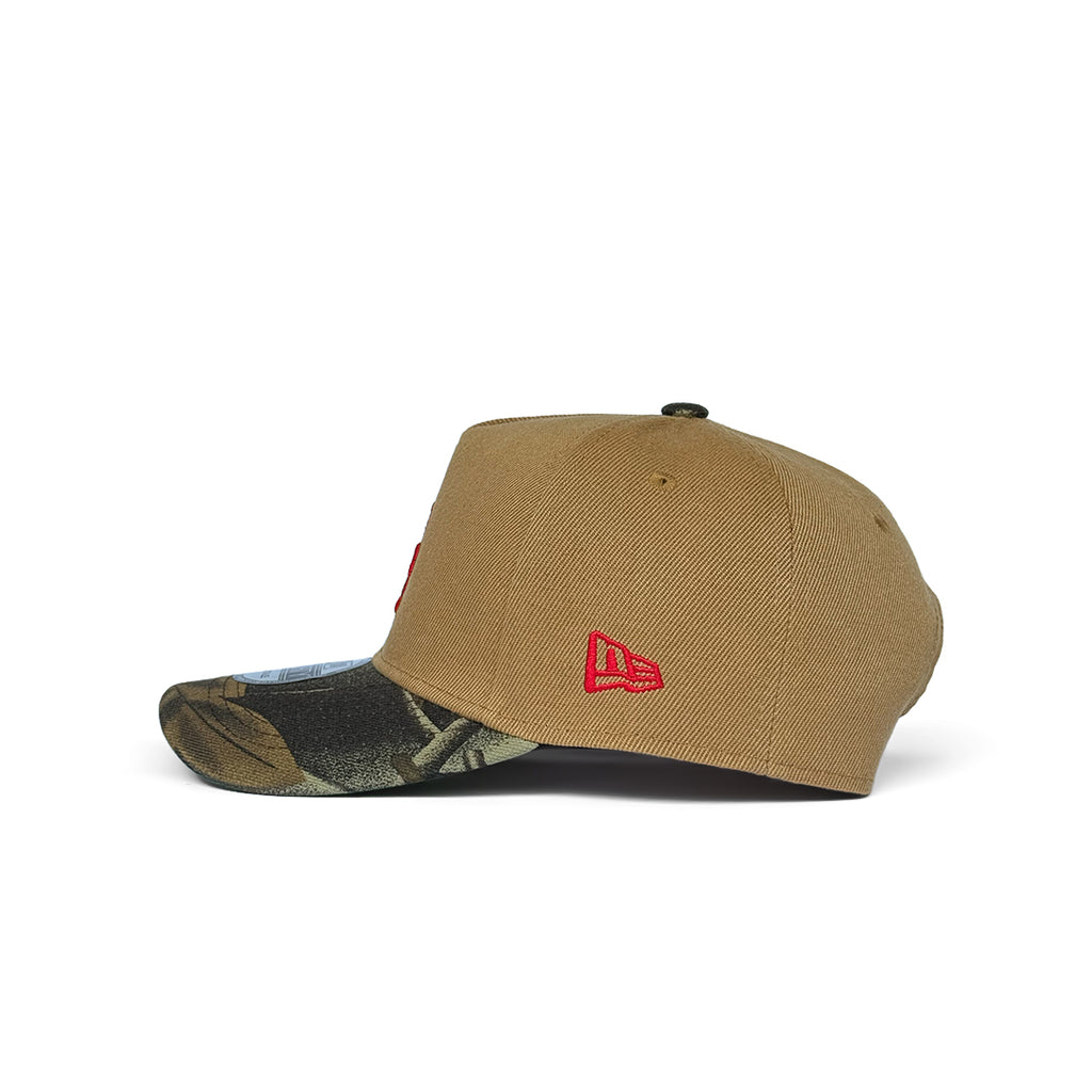 NEW ERA 9FORTY A-FRAME LOS ANGELES DODGERS 50TH ANNIVERSARY CAMEL REALTREE EDITION