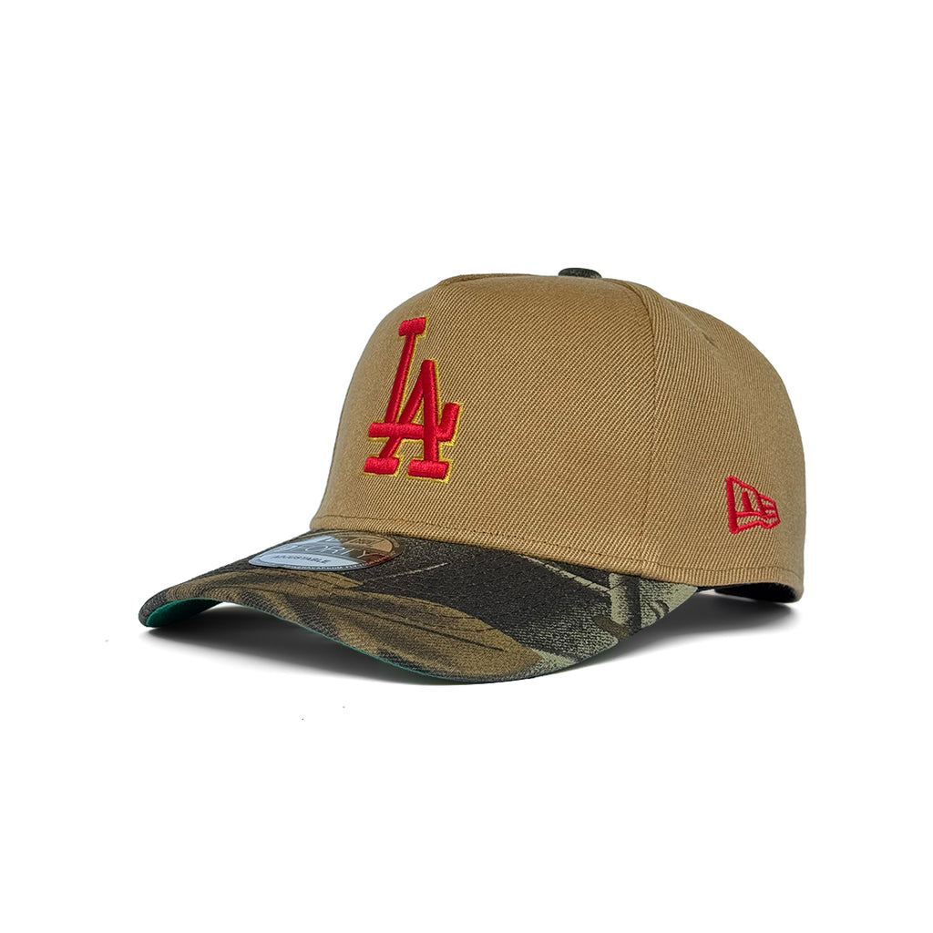 NEW ERA 9FORTY A-FRAME LOS ANGELES DODGERS 50TH ANNIVERSARY CAMEL REALTREE EDITION