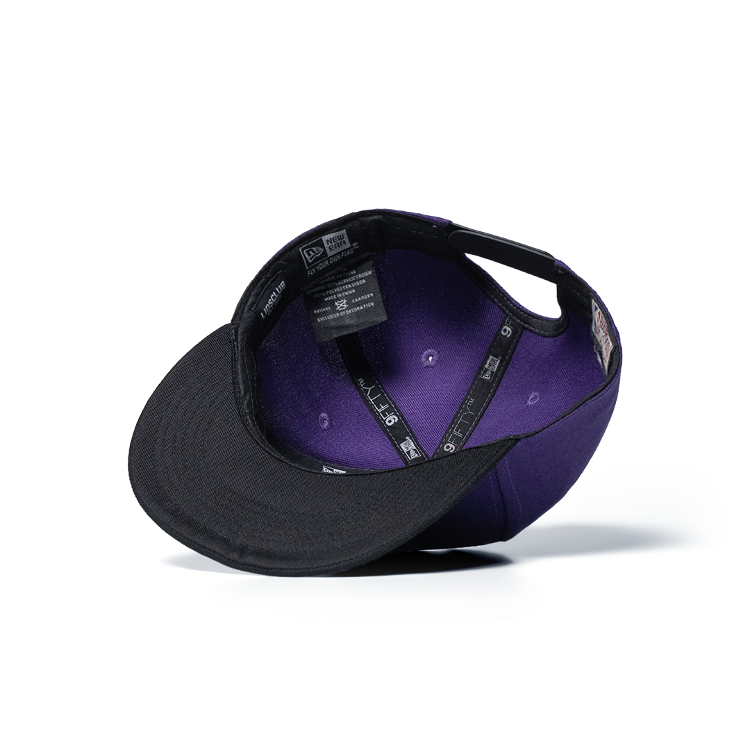 NEW ERA 9FIFTY LOS ANGELES LAKERS PURPLE BLACK TWO TONE EDITION