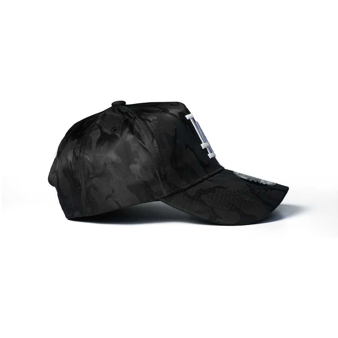 NEW ERA 9FORTY A-FRAME LOS ANGELES DODGERS CAMO BLACK ON BLACK