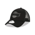 NEW ERA 9FORTY A-FRAME LOS ANGELES LAKERS TONAL BLACK TRUCKER