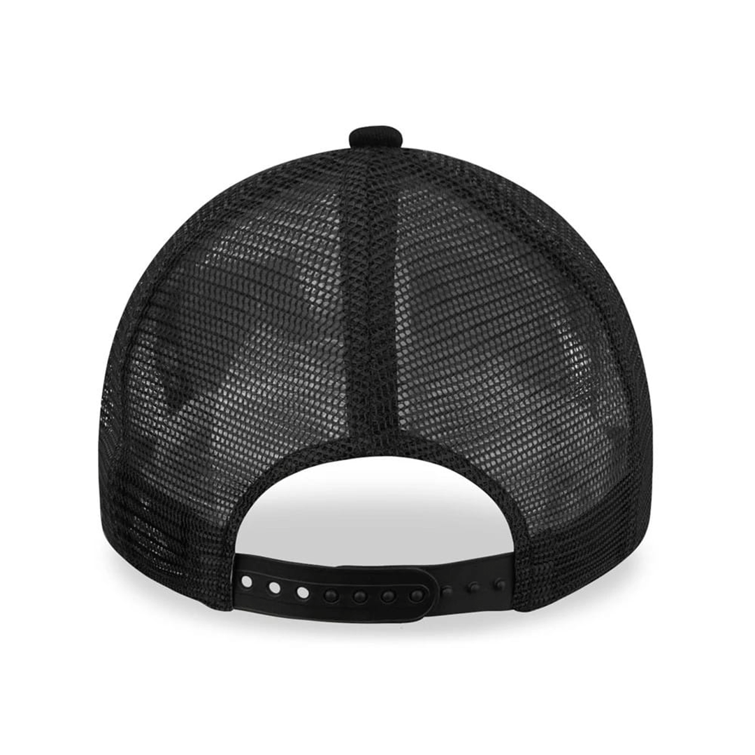 NEW ERA 9FORTY A-FRAME LOS ANGELES LAKERS TONAL BLACK TRUCKER