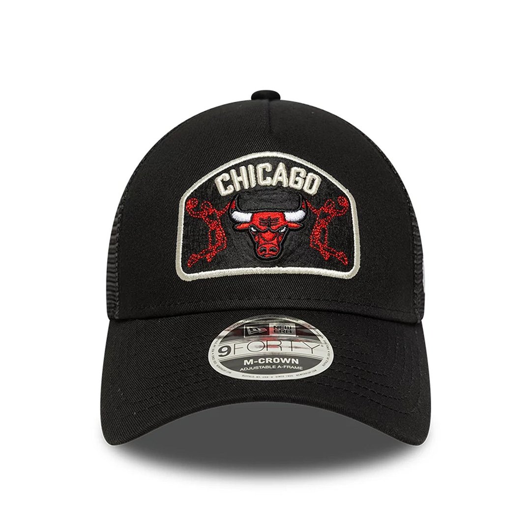 NEW ERA 9FORTY A-FRAME M-CROWN CHICAGO BULLS NBA BLACK TRUCKER