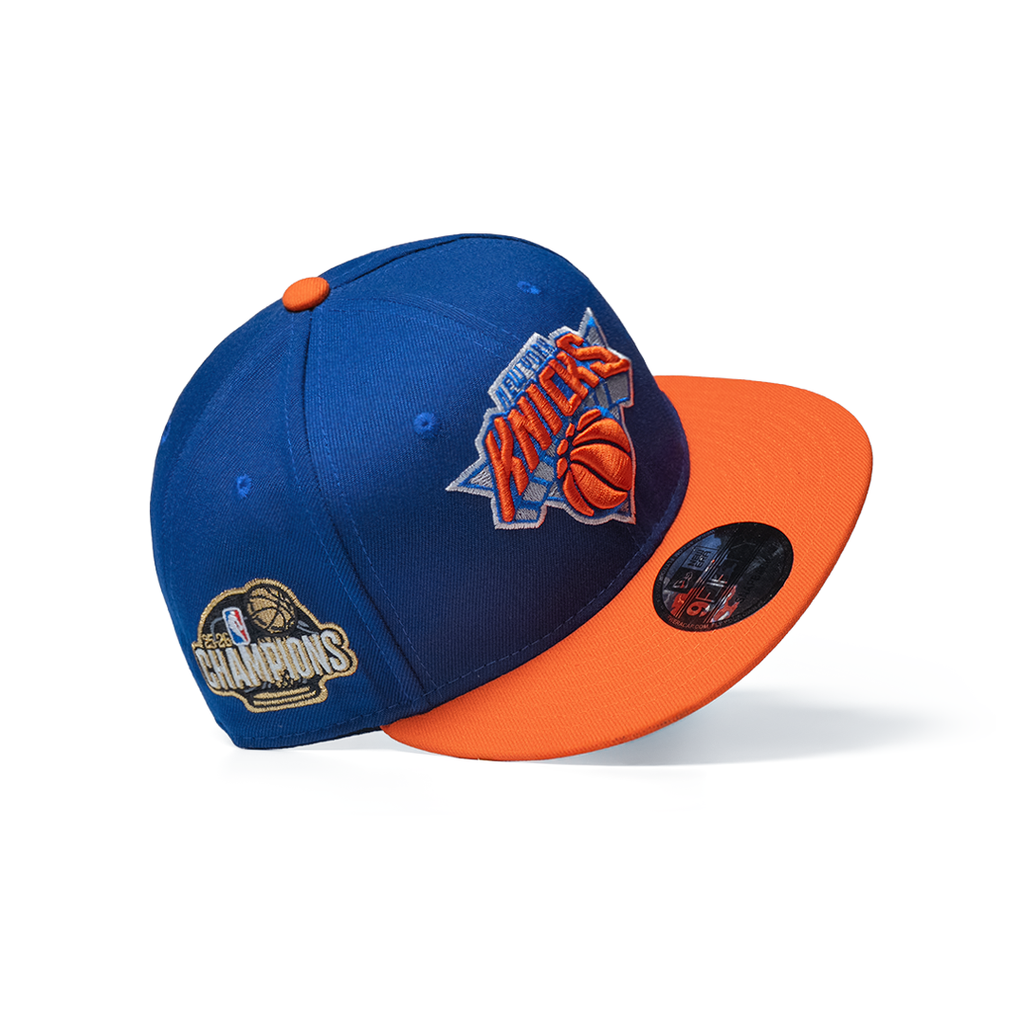 NEW ERA 9FIFTY NEW YORK KNICKS NEW ERA BLUE/ORANGE 2026 NBA FINALS CHAMPIONS