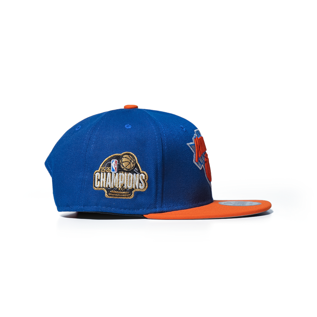 NEW ERA 9FIFTY NEW YORK KNICKS NEW ERA BLUE/ORANGE 2026 NBA FINALS CHAMPIONS